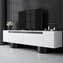 Hanah Home Bohem Soporte para TV Blanco y Negro
